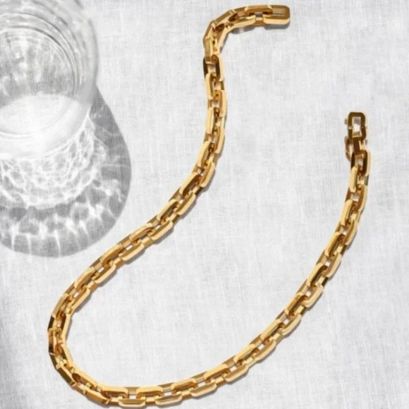 Eddie Borgo | [12K GOLD VERMEIL] Chunky Chain Supra Link Power Necklace - Picture 5 of 8